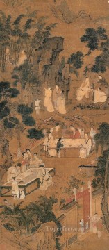 古い中国のインクの写真を楽しむ Oil Paintings